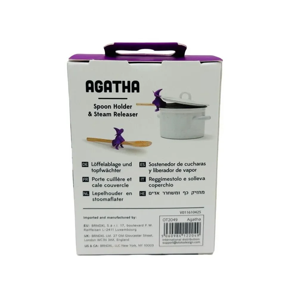 OTOTO Agatha Spoon Rest / Holder & Steam Releaser - 1.77” x 2.95” - Silicone